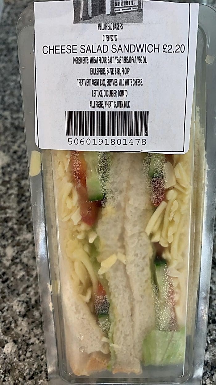 Cheese Salad Sandwich