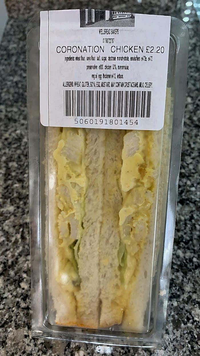 Coronation Chicken Sandwich