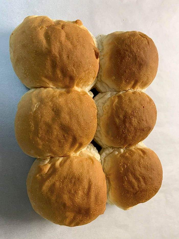 4 x Small White Rolls